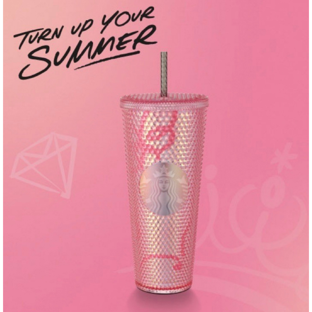 Starbucks x Blackpink Tumbler / Bling Gold and Pink Tumbler