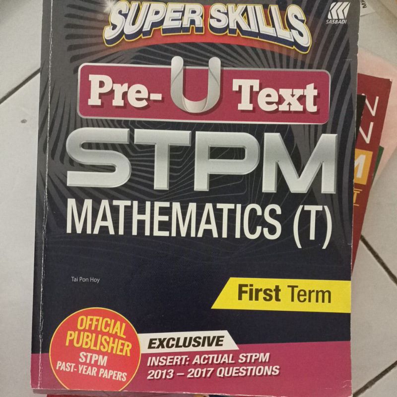 sasbadi stpm math T term 1 sem 1 mt | Shopee Malaysia