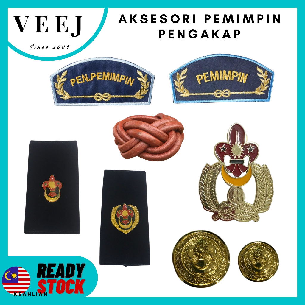 ACCESSORIES PENGAKAP LOGO BAHU LENCANA TANDA PANGKAT PEMIMPIN PENGAKAP ...