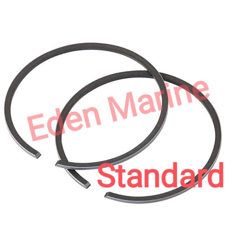 thumbnail image 2 of Piston Ring Set (2 Pcs) For Suzuki Outboard DT 9.9HP 15HP 2-Stroke Engine - 59mm, Replaces 12140-93114 2 of 9