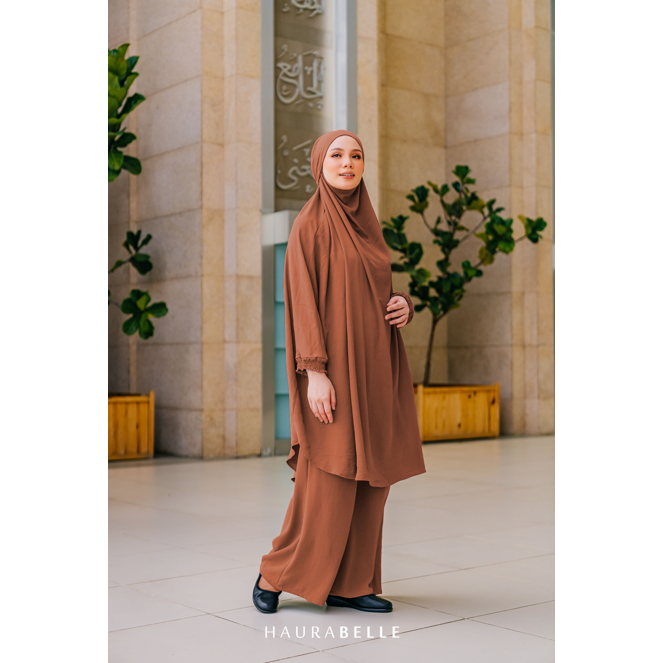 [100% ORI] READYSTOCK WARDA SET BY HAURABELLE UMRAH COLLECTION | Shopee ...