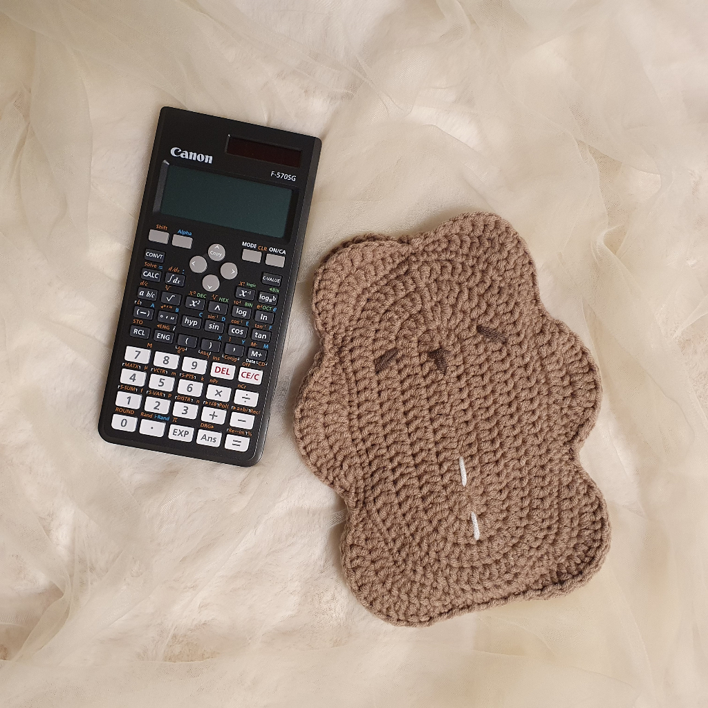 Cookies Bear Calculator Case Crochet Calculator Pouch Case Kalkulator