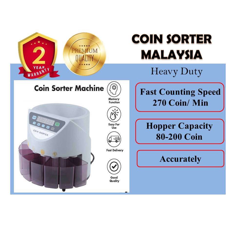 Coin Sorter Machine Coin Counter Machine Malaysia Shopee Malaysia