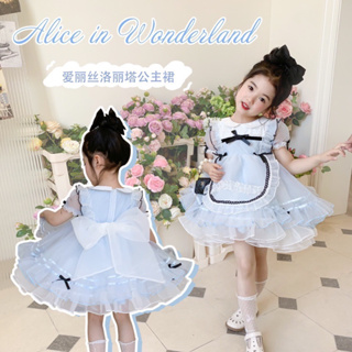 Alice in Wonderland Dress/ Alice Birthday Outfit/ Toddler Alice Costume/  Baby Girl Costume Cosplay/ Alice Tutu Photoshoot Party Clothes 