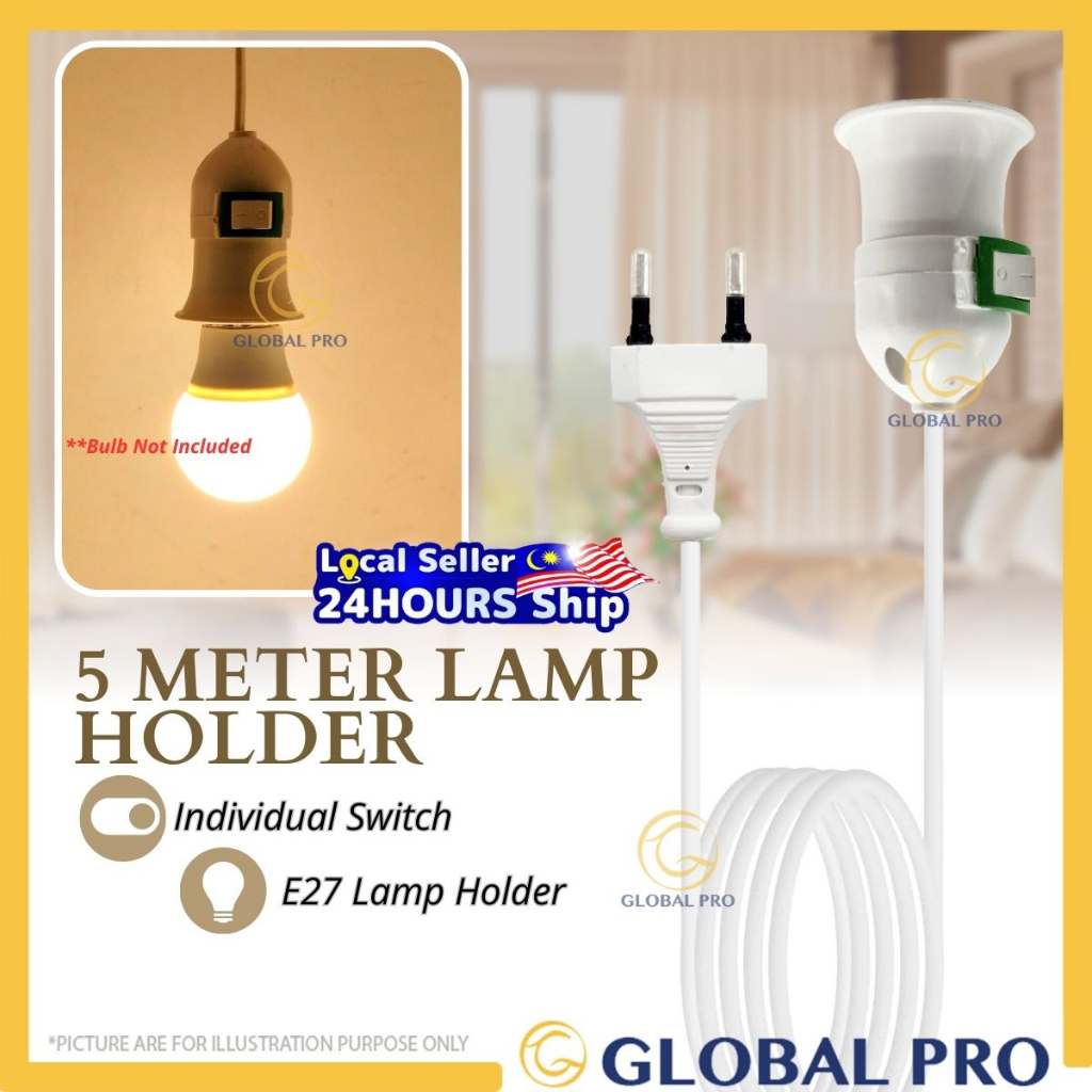 Switched pendant online lamp holder