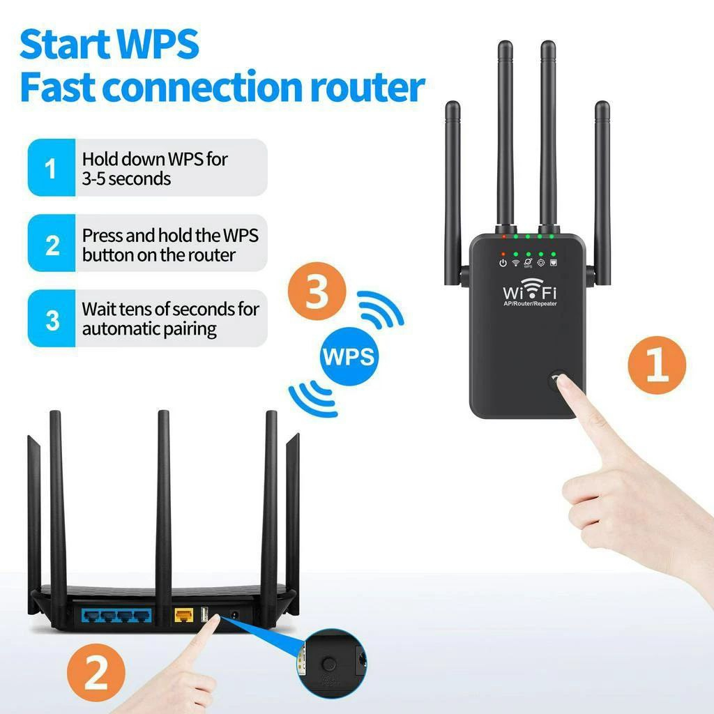 3 in1 Functions WiFi Repeater Wireless Wifi Extender WiFi Booster WiFi ...