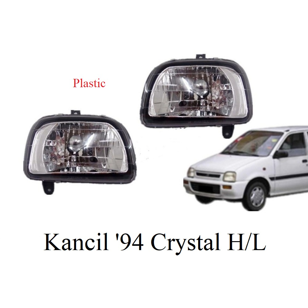 KANCIL '94 CRYSTAL HEAD LAMP (1 SET 2 PCS) Shopee Malaysia