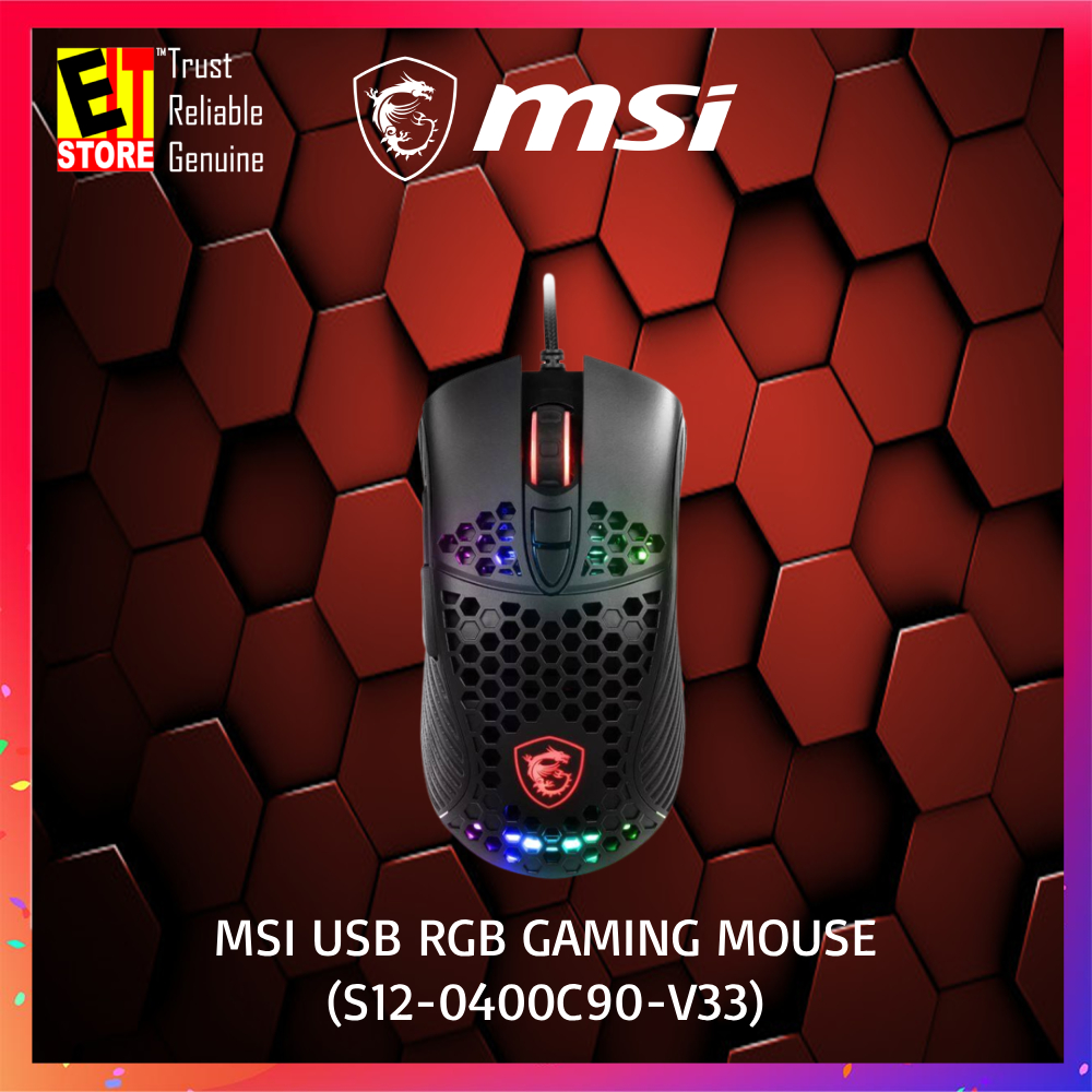 MSI M99 RGB GAMING MOUSE 3 month warranty, without box | Shopee Malaysia