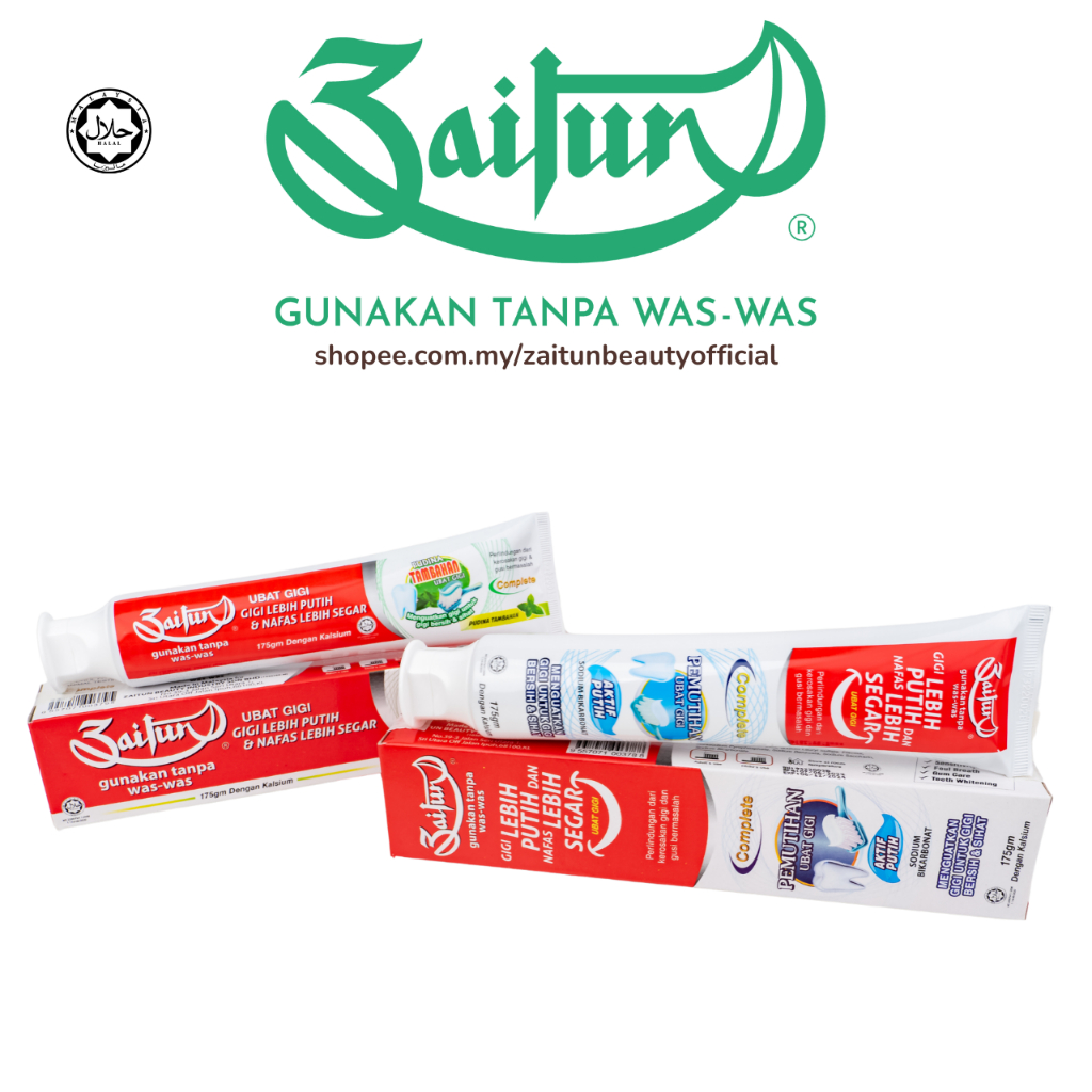 Zaitun Extra Mint Toothpaste/Zaitun Whitening Toothpaste Shopee Malaysia