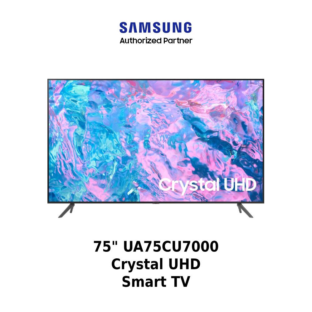 SAMSUNG CU7000 43, 50, 55, 65, 75, 85 Inch 4K UHD Smart TV Crystal ...