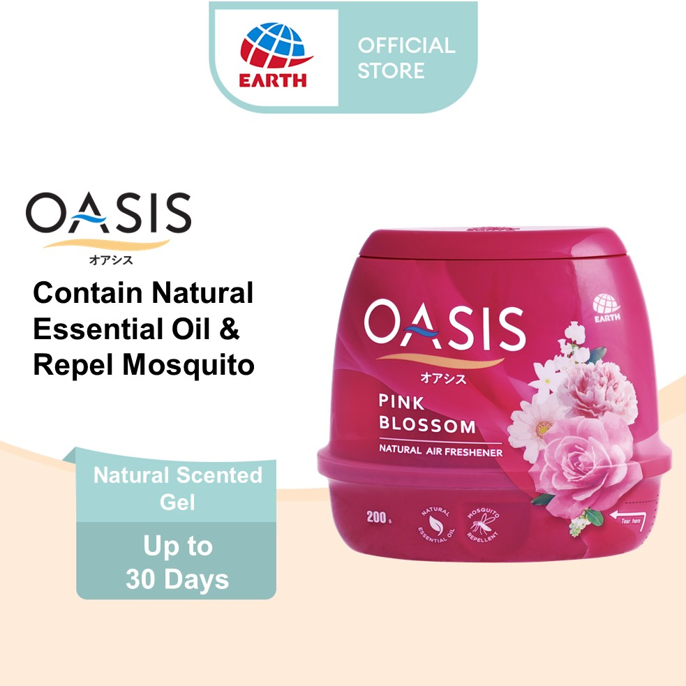Oasis Air Freshener Gel Multipurpose 2 In 1 Natural Plant Extract