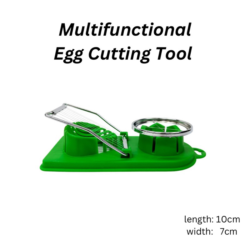 2 in 1 Egg Cutter Stainless Steel Cutting Egg Slicers Tomato Luncheon