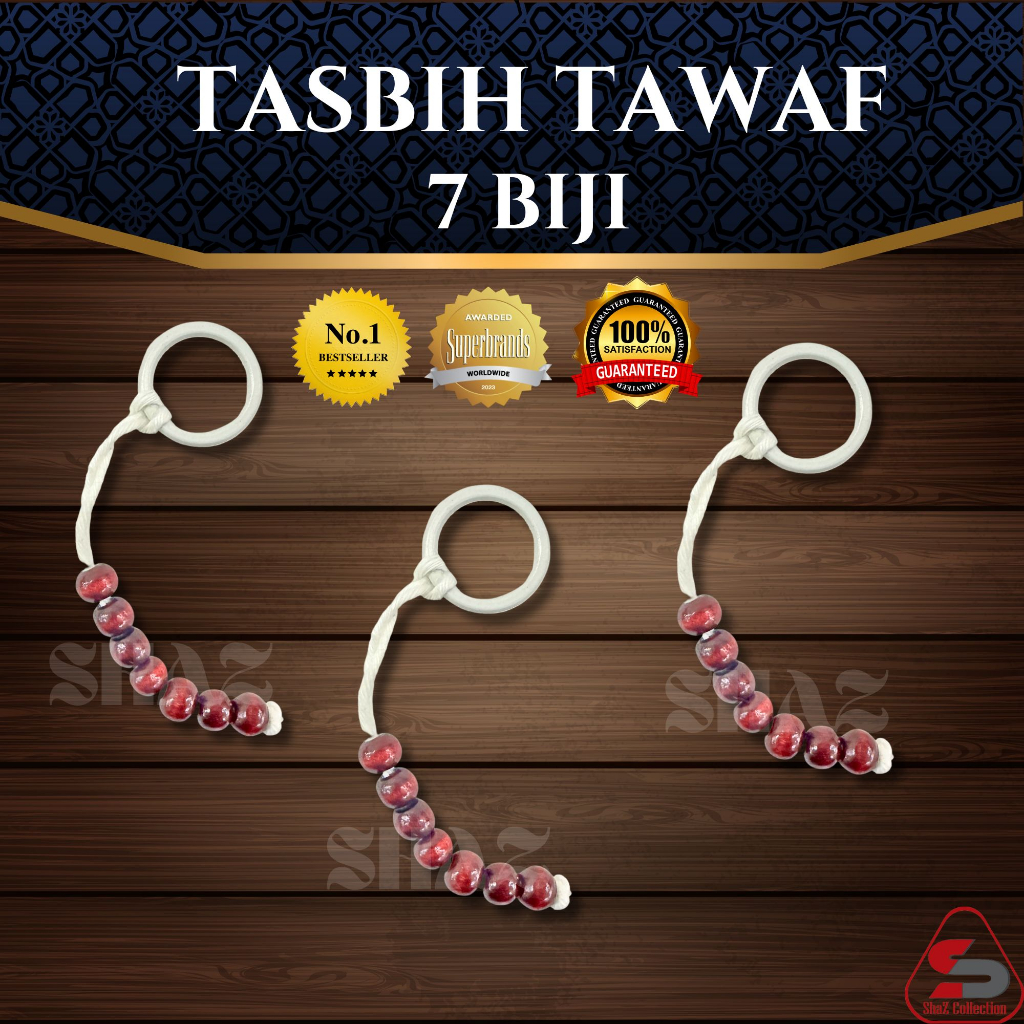 X10 Compteur De Comptage 7 Perles – Tawaf Tasbeeh Misbaha – Prière Islam Omra Palestine
