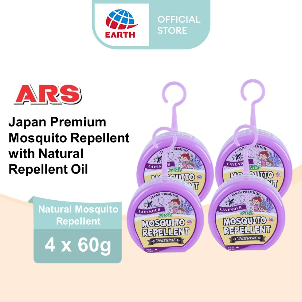 ARS Mosquito Lavender Repellent Hanger (4 x 60g), Natural Ingredients