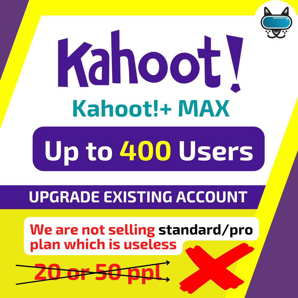 Kahoot Premium Upgrade Own Existing Account Up To 400 Players Per