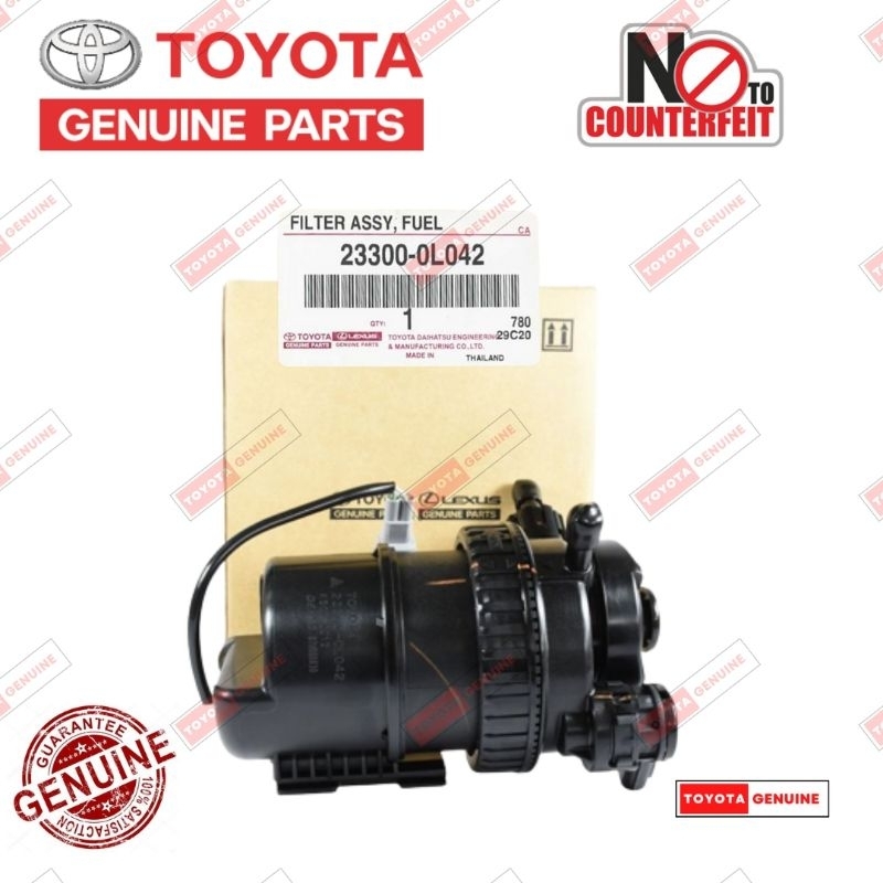 Toyota Hilux KUN25 KUN26 Original Fuel Filter with Casing Assy （Hand