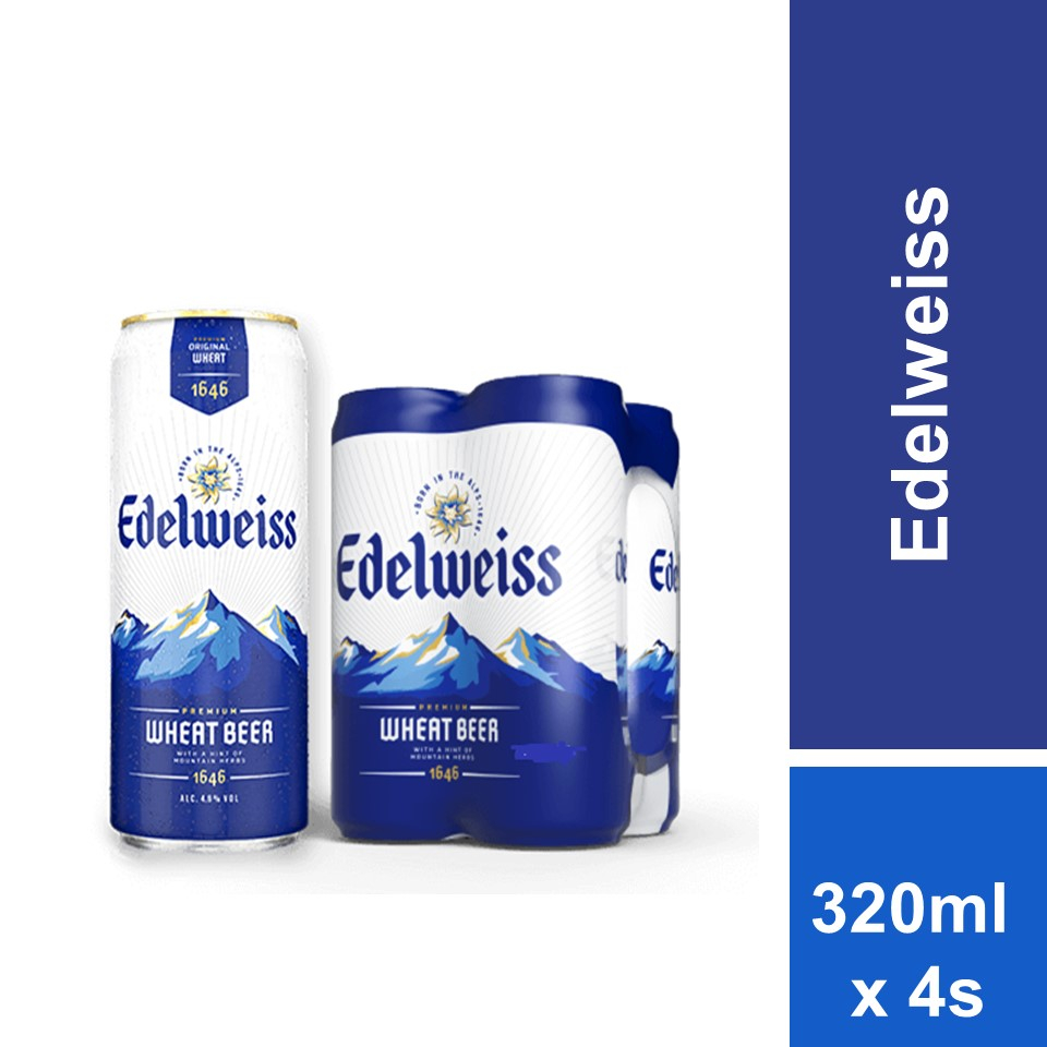 Edelweiss Beer Can 320ml x 4s Shopee Malaysia