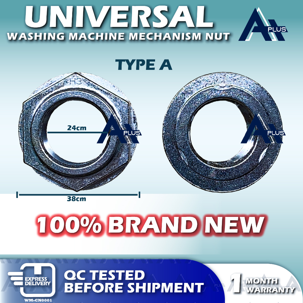 (38mm / 35mm) Universal Washing Machine Mechanism Nut (Sparepart