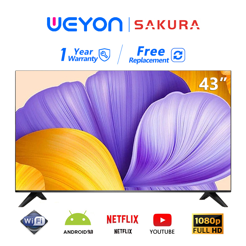 Sakura Smart TV 40/43 inch LED TV With Android TV/WiFi/YouTube/MyTV