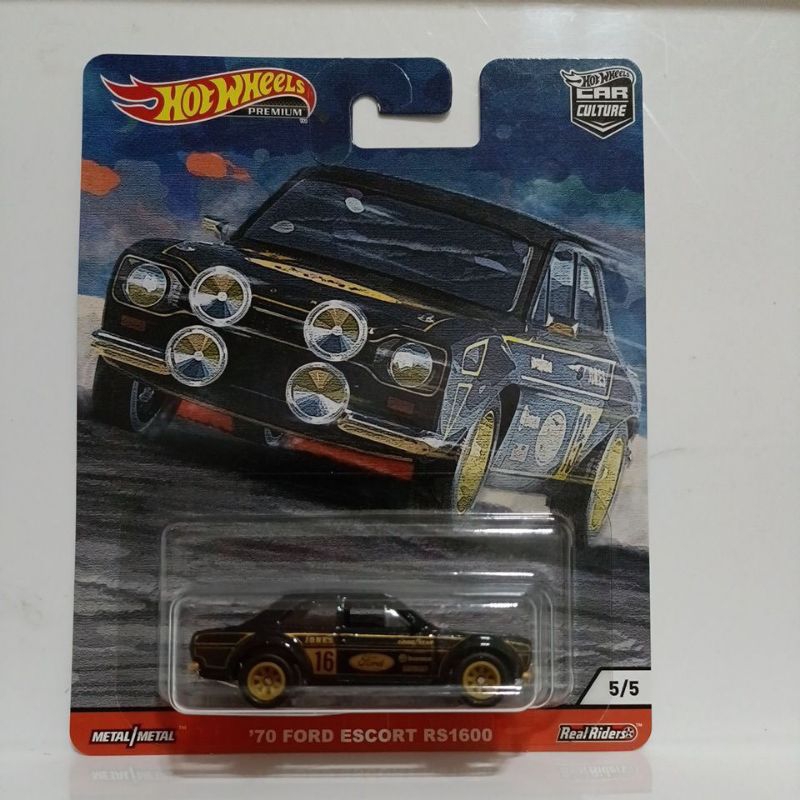 Door Slammers '70 FORD ESCORT RS1600 #5/5☆Black/Gold☆2020 Hot Wheels Car Culture