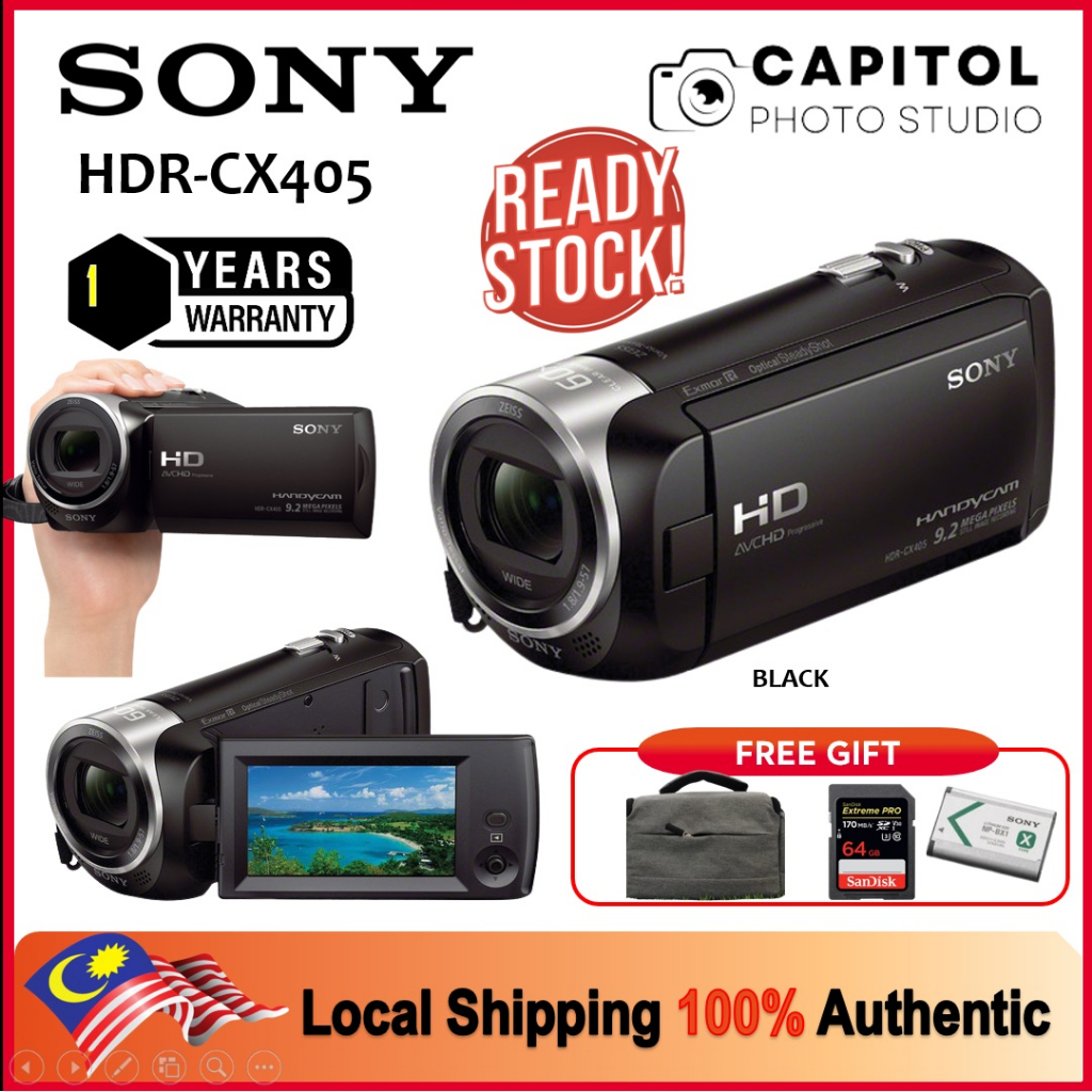 Sony HDRCX405 HANDYCAM Shopee Malaysia