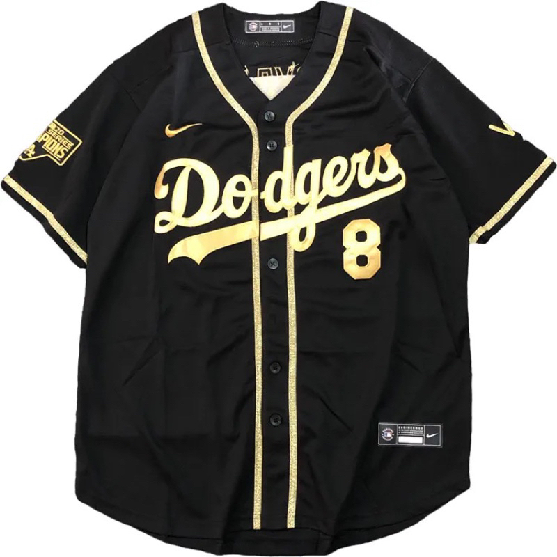 Black dodgers baseball jersey online