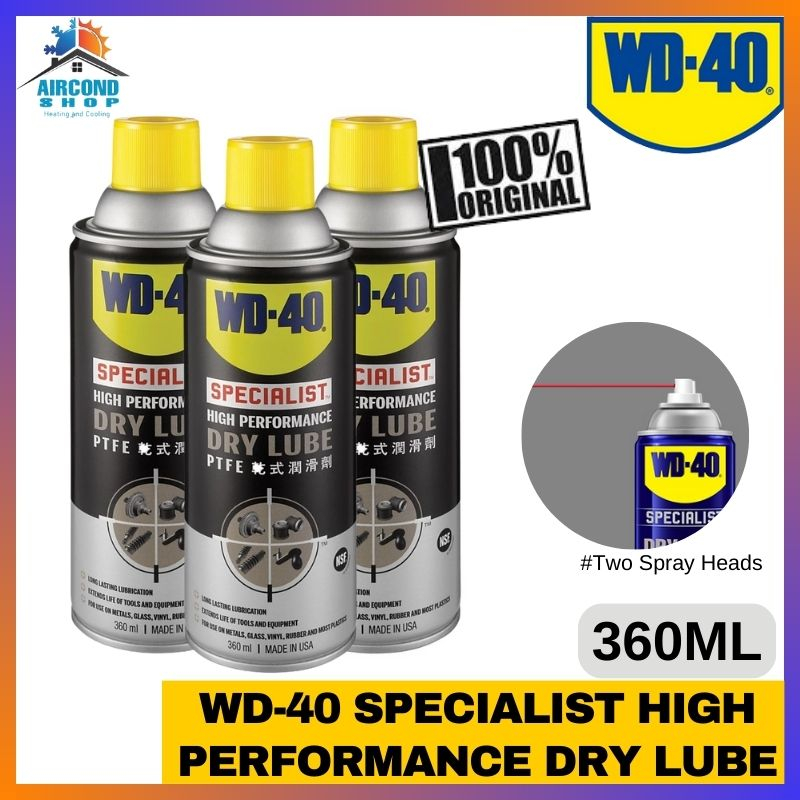 READY STOCK / WD40 SPECIALIST HIGH PERFORMANCE DRY LUBE 360ML DRY LUBE
