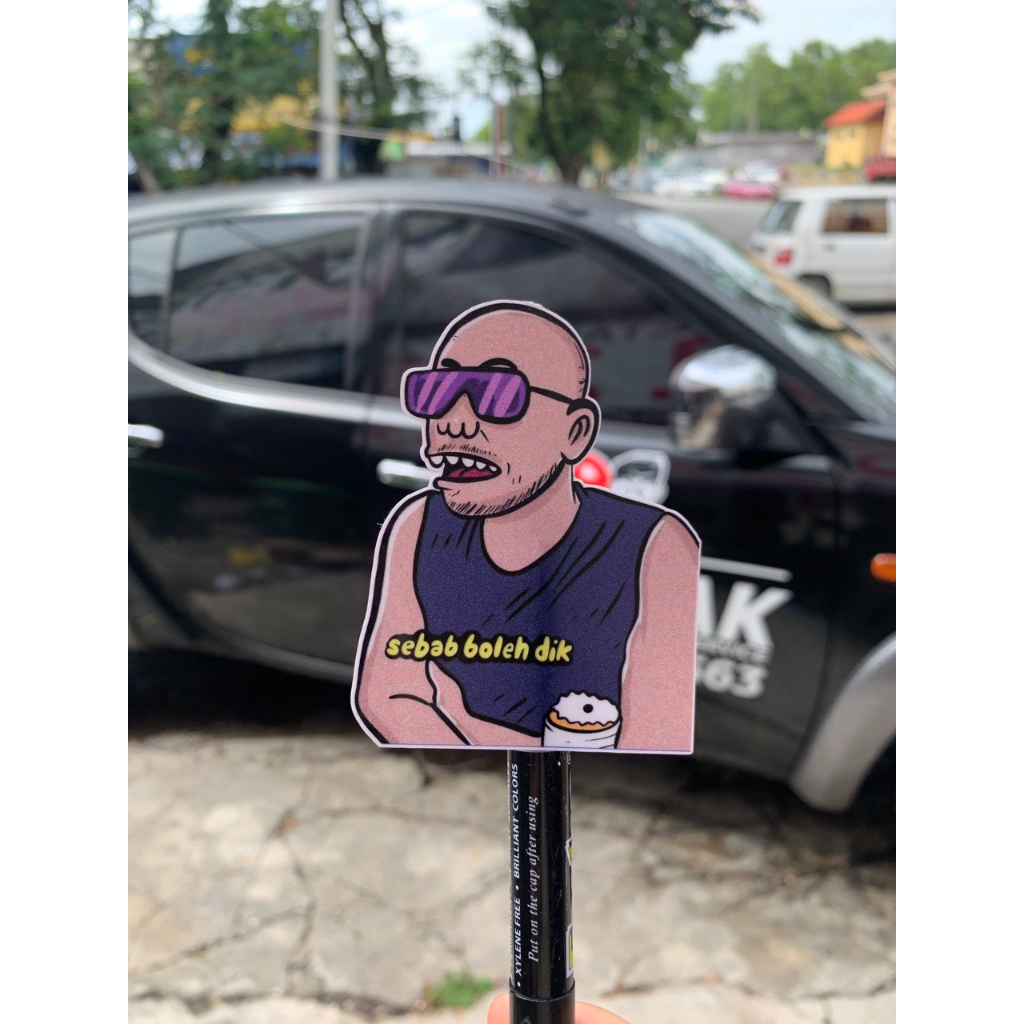 Sticker sebab boleh dik | Shopee Malaysia