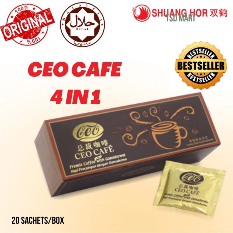 [ HALAL ]🔥Ready Stock🔥 CEO COFFEE (4in1 / 3in1) 20sachets X 21G