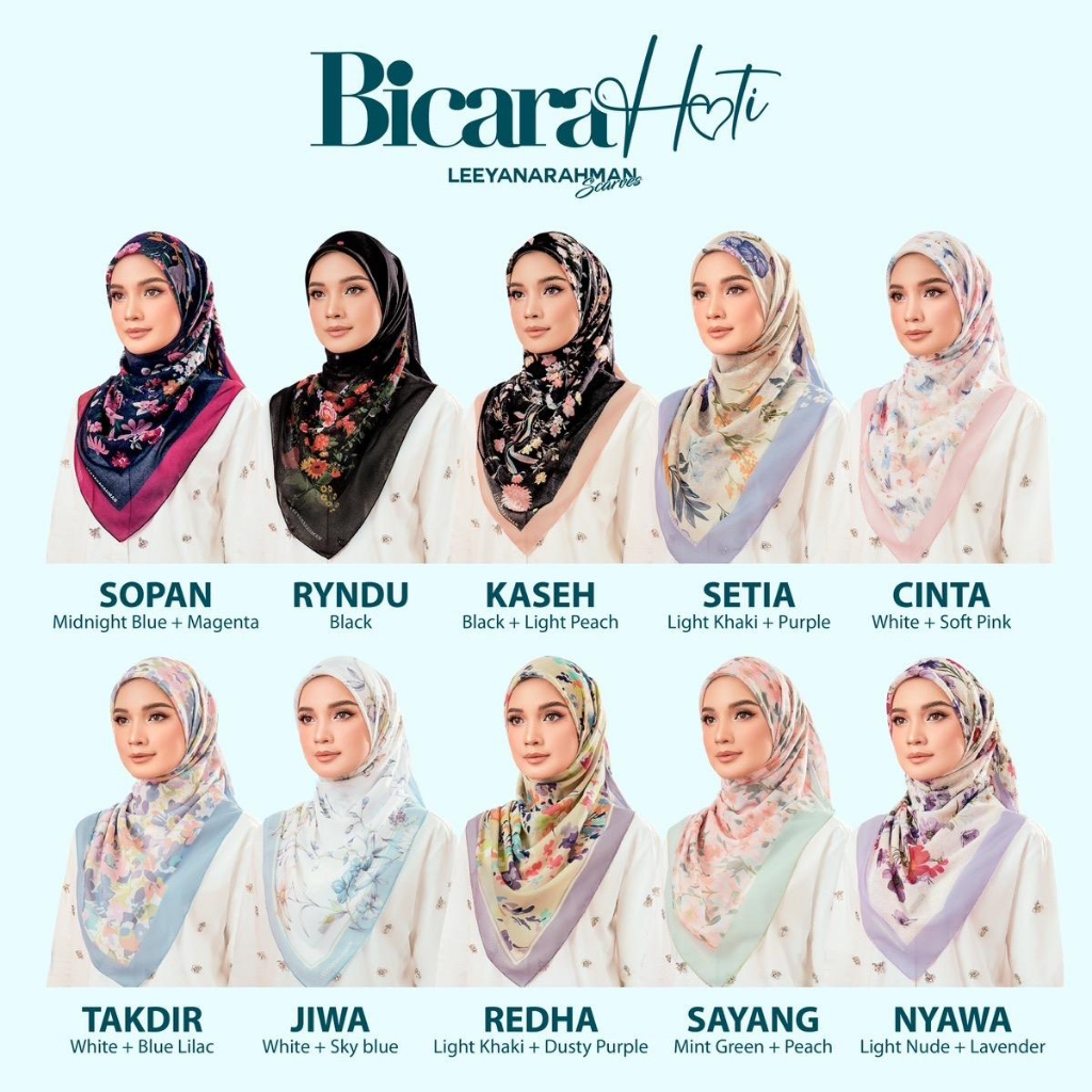 TUDUNG BAWAL LEEYANARAHMAN KOLEKSI BICARA HATI TUDUNG IRONLESS (FREE ...