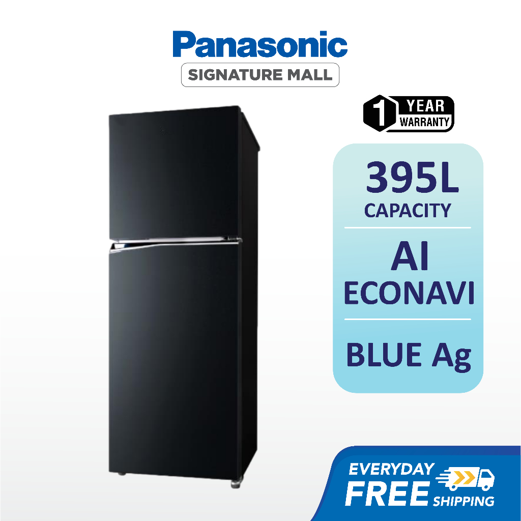 PANASONIC NR-TL381 395L INVERTER ENERGY SAVING 2-DOOR TOP FREEZER ...