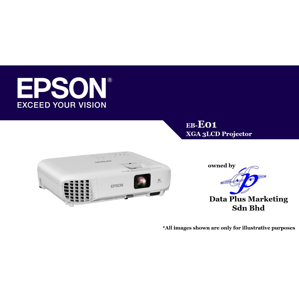 EPSON EBE01 XGA 3LCD Projector Shopee Malaysia