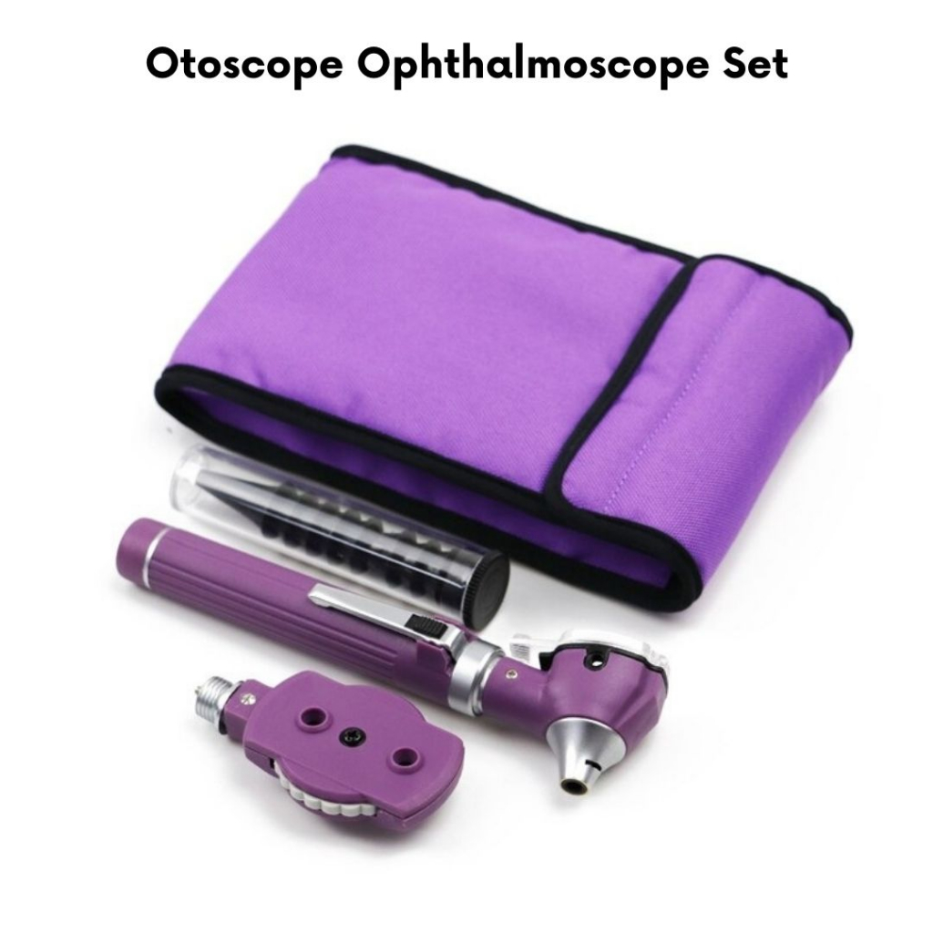 Fiber Optic Diagnostic Instruments Set / Otoscope / Ophthalmoscope