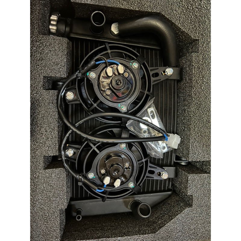 570ml leo RACING DOUBLE FAN RADIATOR Y15ZR/ leo RADIATOR TWIN Fan/ DUA KIPAS RADIATOR YSHUKU y15