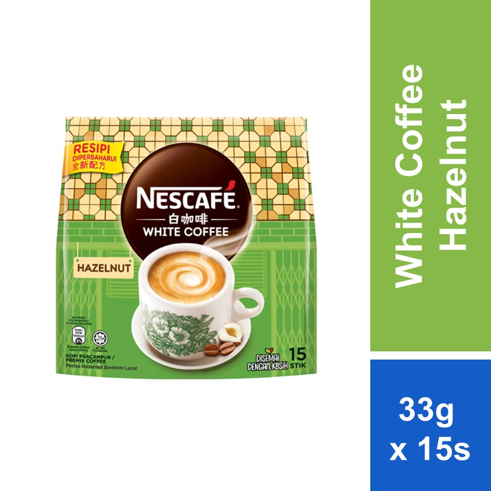 NESCAFE White Coffee Hazelnut (33g x 15's) Shopee Malaysia