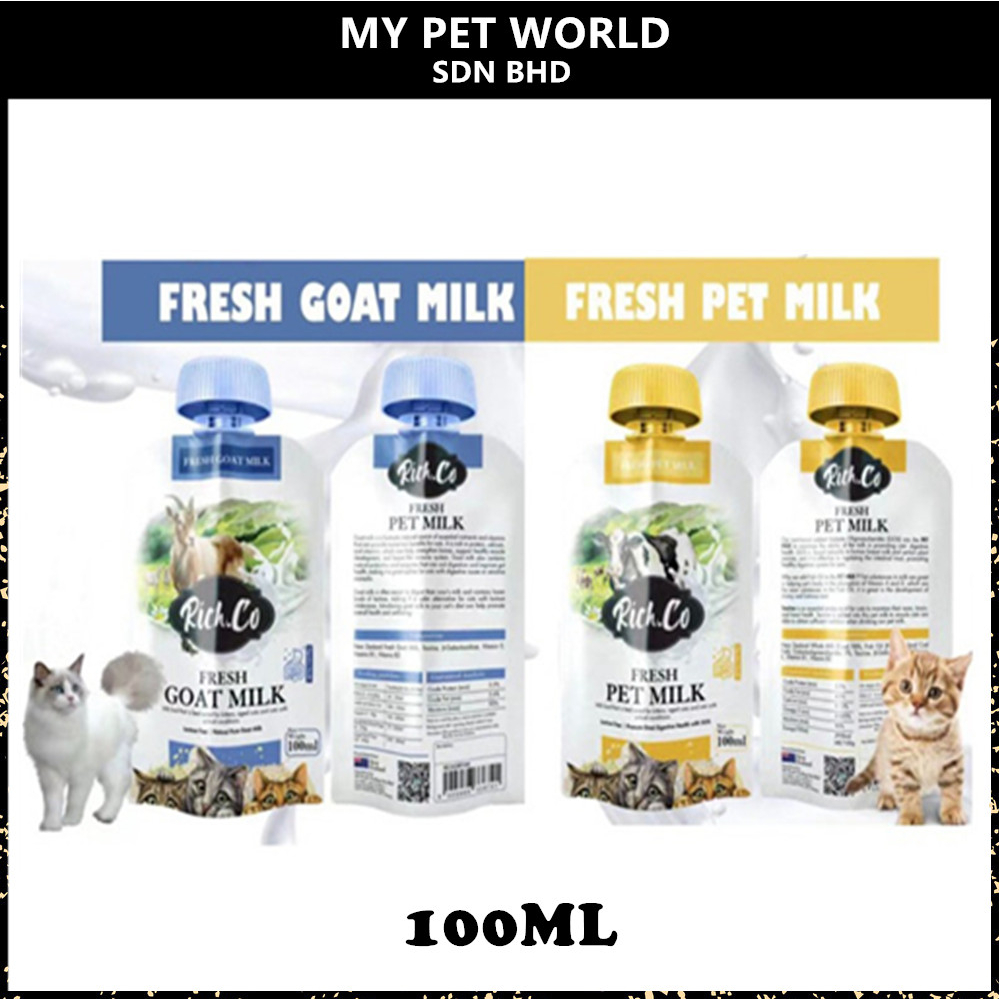Rich. Co Fresh Pet Milk / Lactose Free Goat Milk (Dog & Cat) 100ML ...