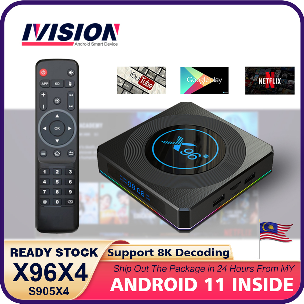 Ivision X96 X4 Andorid Box Android 11 Amlogic S905X4 4GB RAM 32GB/64GB ...