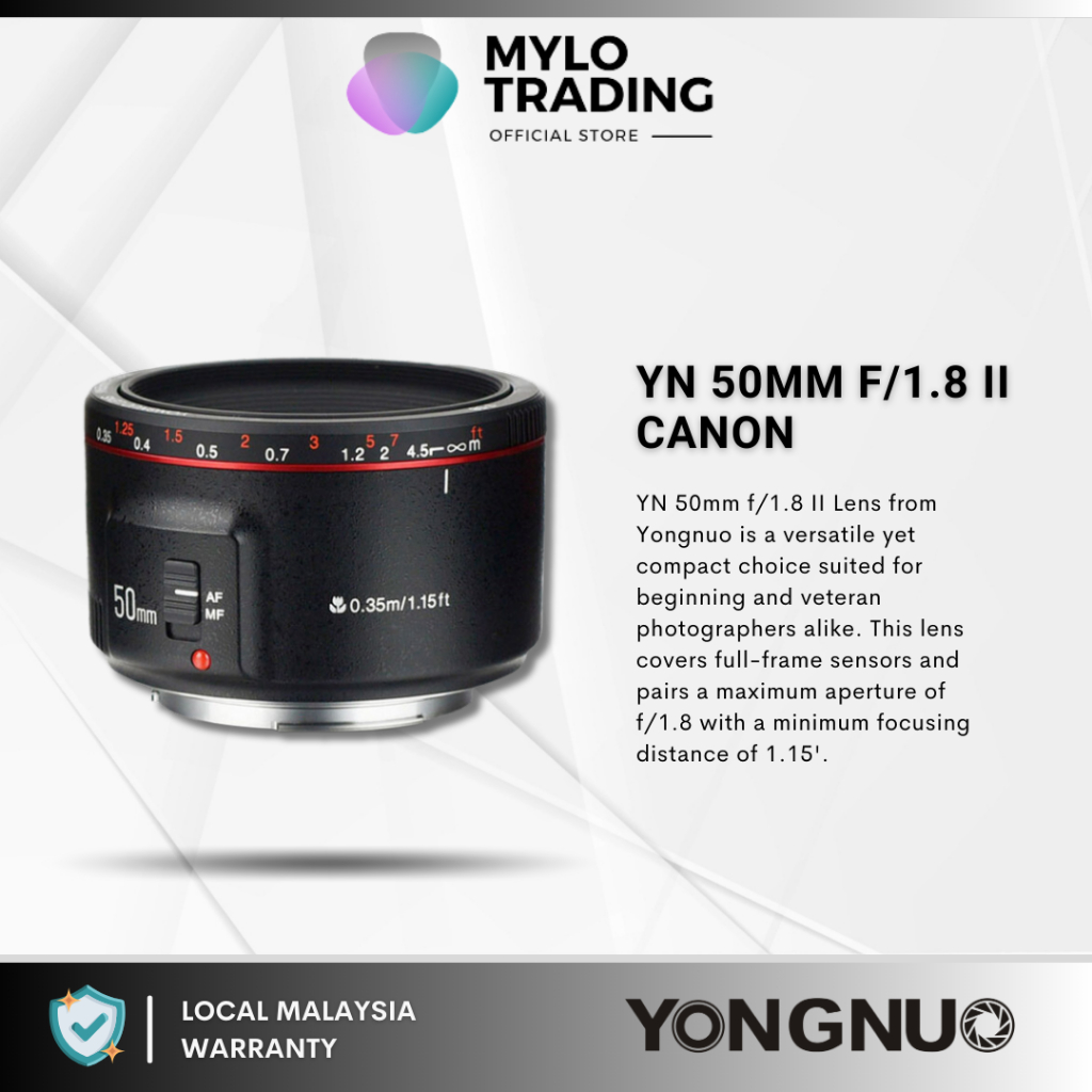 Yongnuo 50mm best sale 1.8 ii