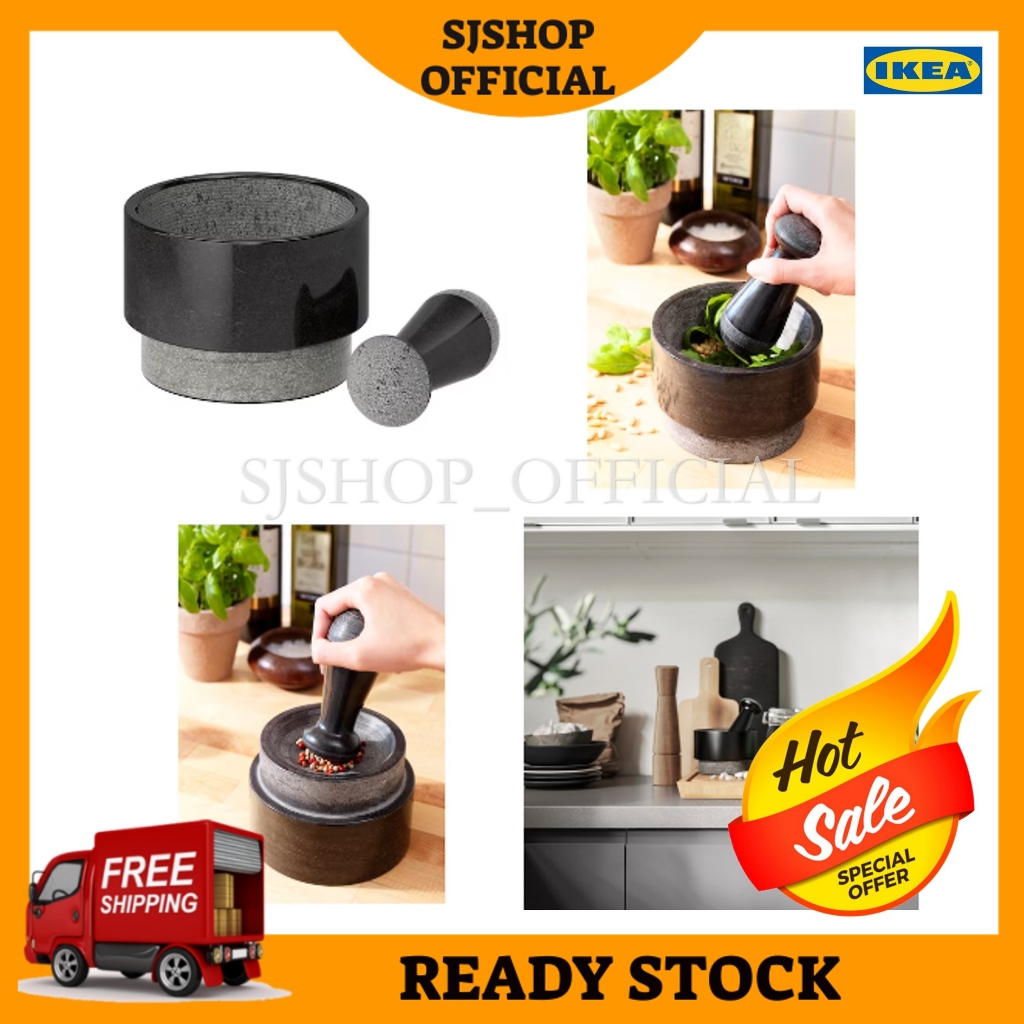 [READY STOCK] 100 ORIGINAL IKEA ADELSTEN Pestle & Mortar / Set Lesung