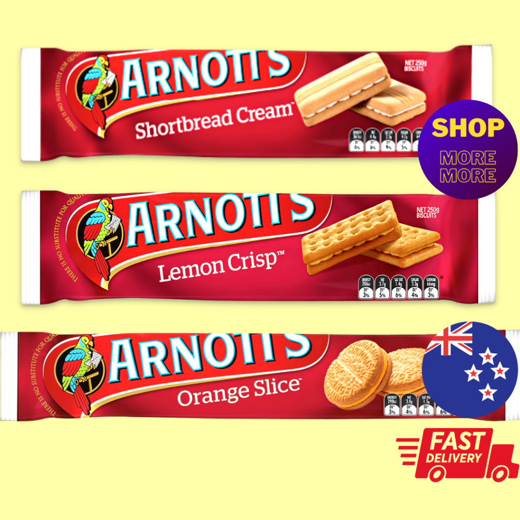 [CASHBACK ] ARNOTT'S 🇦🇺 Australia Shortbread Butter Cream Cookies/Lemon ...