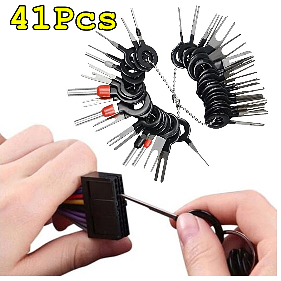 41pcs Car Wire Terminal Removal Key Tool Pin Extractor Tool Release Pin
