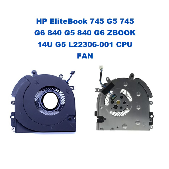 JISHIYUFS Ventilateur CPU Refroidissement Compatible HP EliteBook 745 G5 G6, 840 G5 G6, 850 G5 G6, ZBook - NS85C10-18J12 EG75050S1-C010-S9A