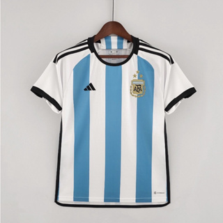 adidas Argentina 2022-2023 3-Star Lionel Messi #10 Home Replica Jersey