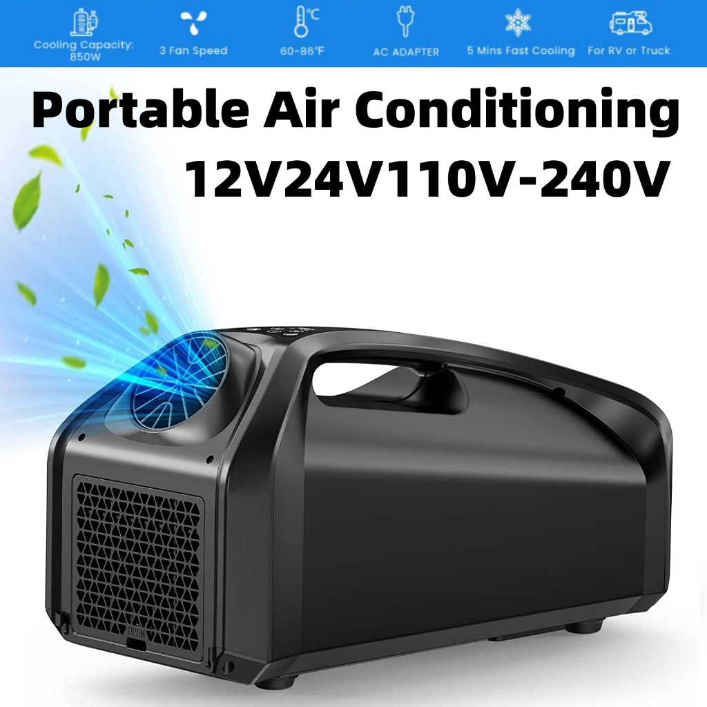 Portable Air Conditioner Camper Freon Air Conditioning Mini 12V 24V