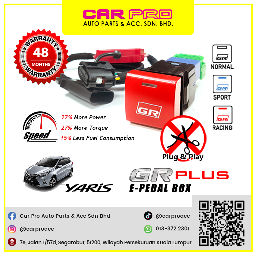 Toyota Yaris 2023 - Present EASYCAR E-Pedal GR Plus Box Accelerator ...