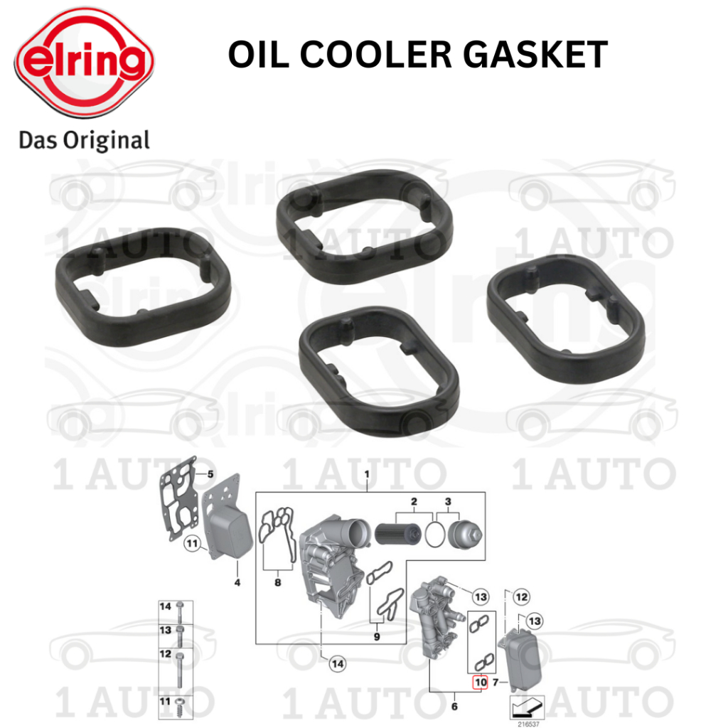 ELRING GERMANY OIL FILTER HOUSING COOLER GASKET BMW N47 DIESEL ENGINE