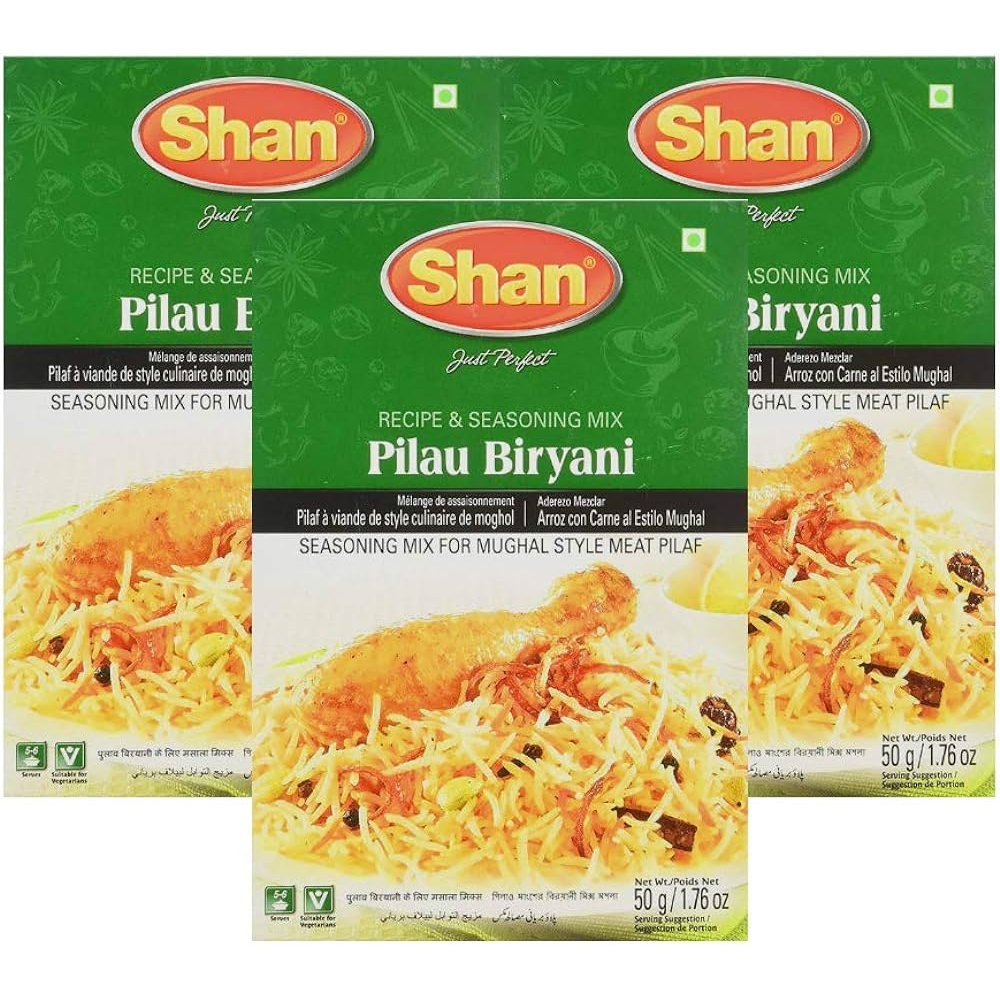Shan Pilau Biryani Mix 50gm / Rempah Nasi Briyani Pilau 50g Shopee