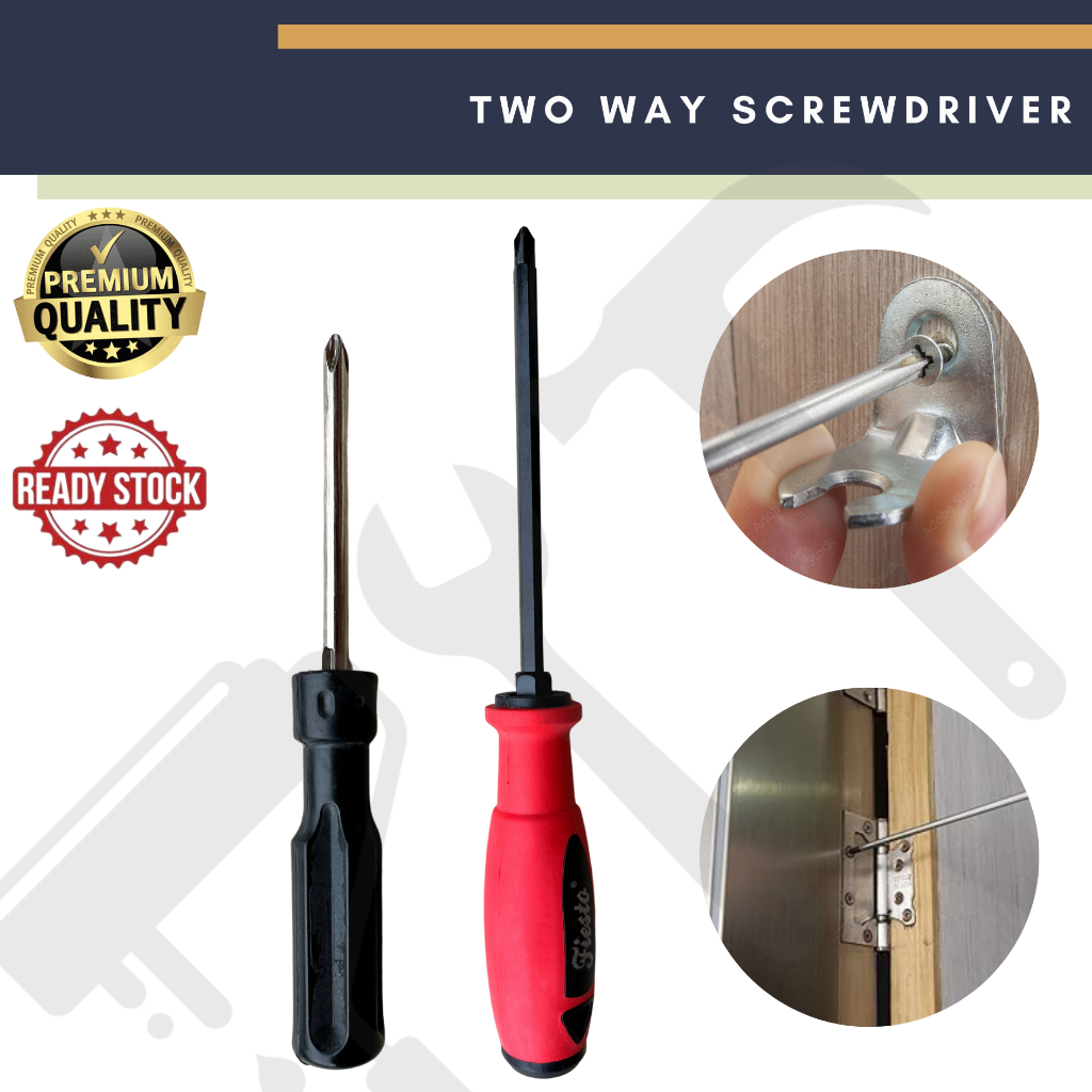 2 Way Screwdriver | Interchangeable Screwdriver | Plus Minus ...