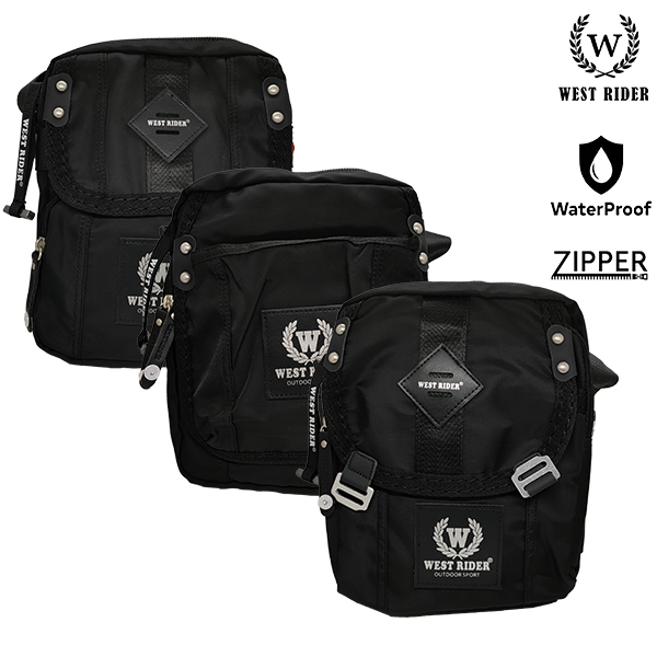 [ WEST RIDER ] SLING BAG MESSENGER BAG SHOULDER BAG SOFT NYLON BAG
