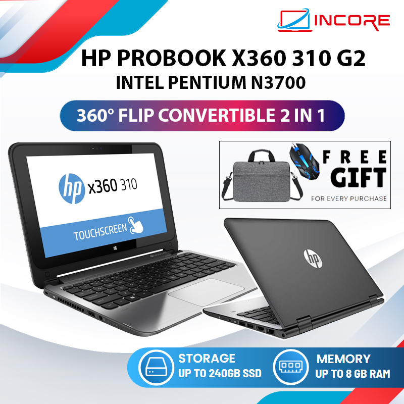 HP ProBook X360 310 G2 (6th Gen) Intel Pentium N3700 / 4GB DDR3